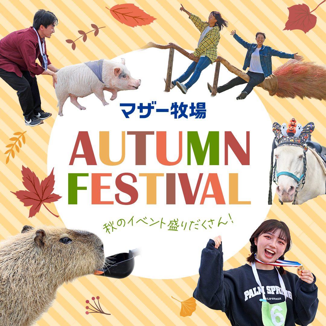 マザー牧場 AUTUMN FESTIVAL 秋のイベント盛りだくさん！